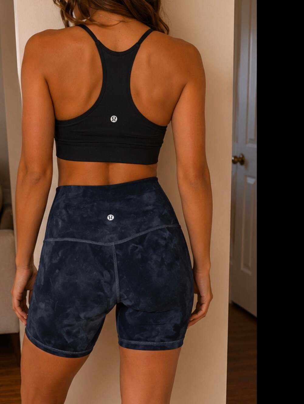 Lululemon Align High-Rise Short 8" in Diamond Dye Pitch Graphite Grey